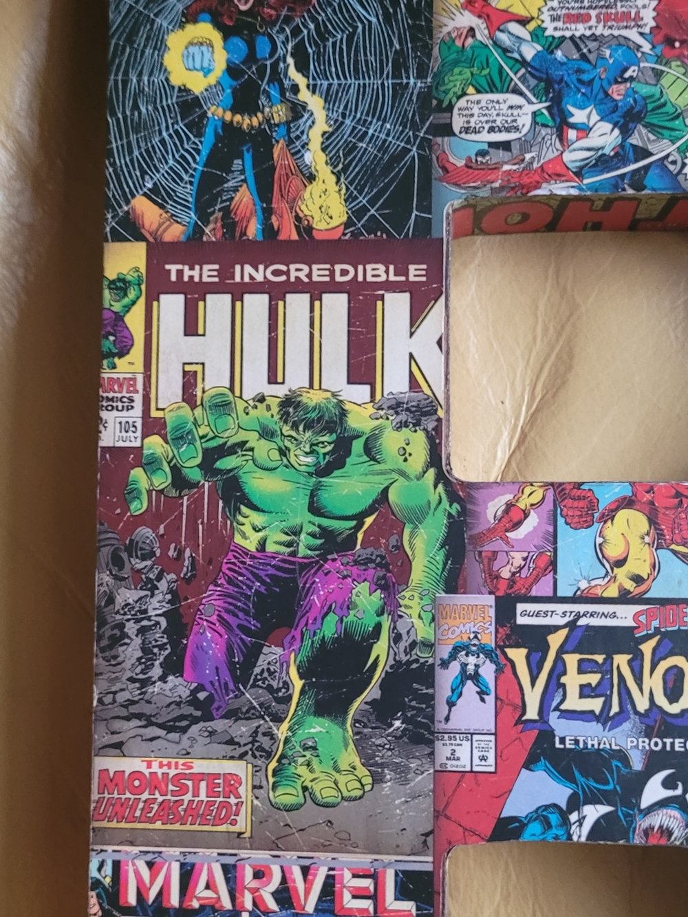 Marvel Comic Collage Letter R in Multicolor - Picture 4 of 4